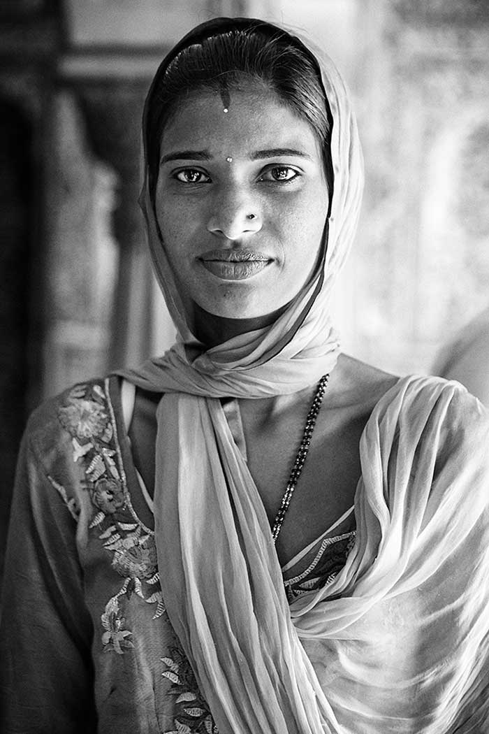Retrato mujer India