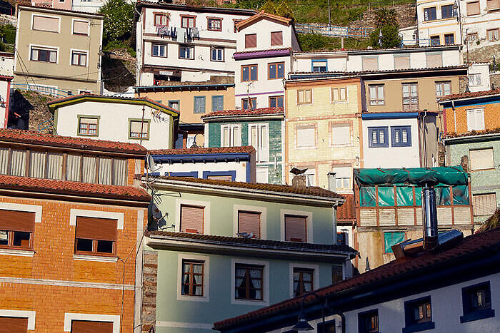 Casitas colores Cudillero