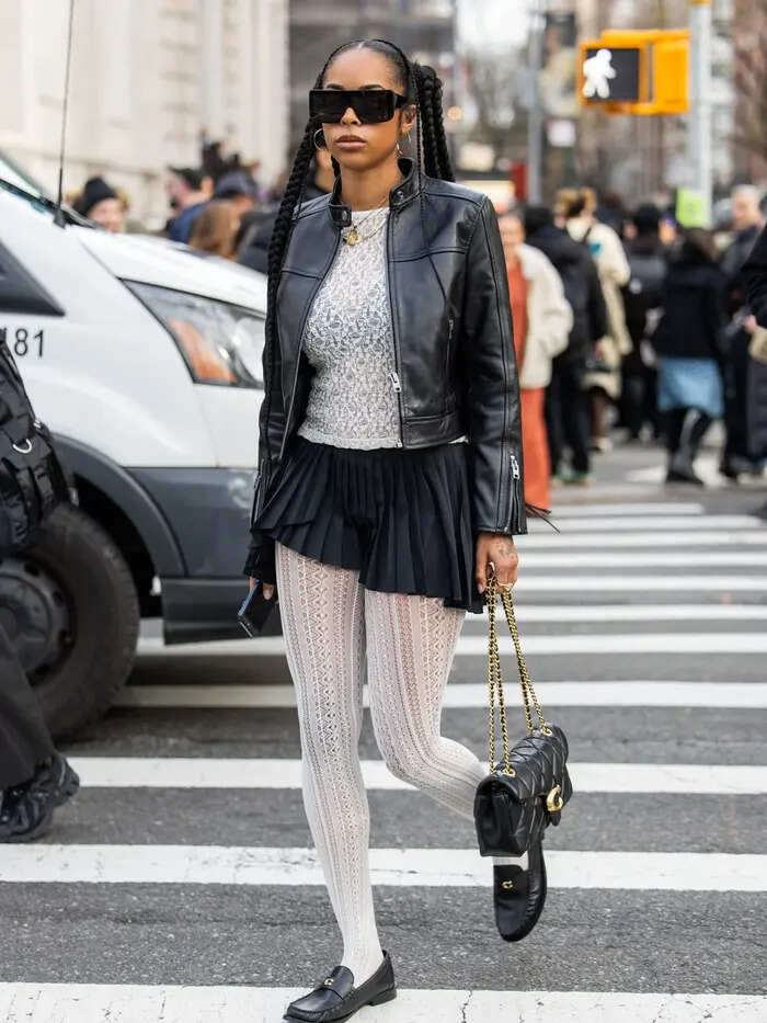 Medias blancas moda