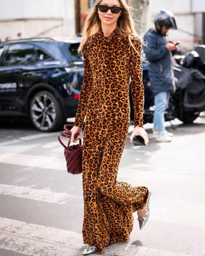 Vestido animal print moda