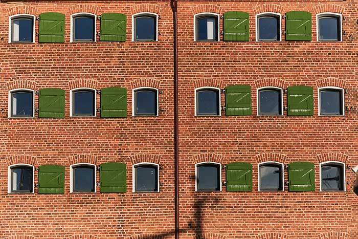 Ventanas de edificios daneses