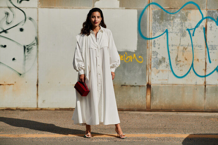 Vestido camisero blanco