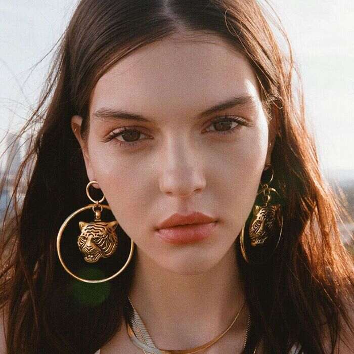 Pendientes con forma de tigre
