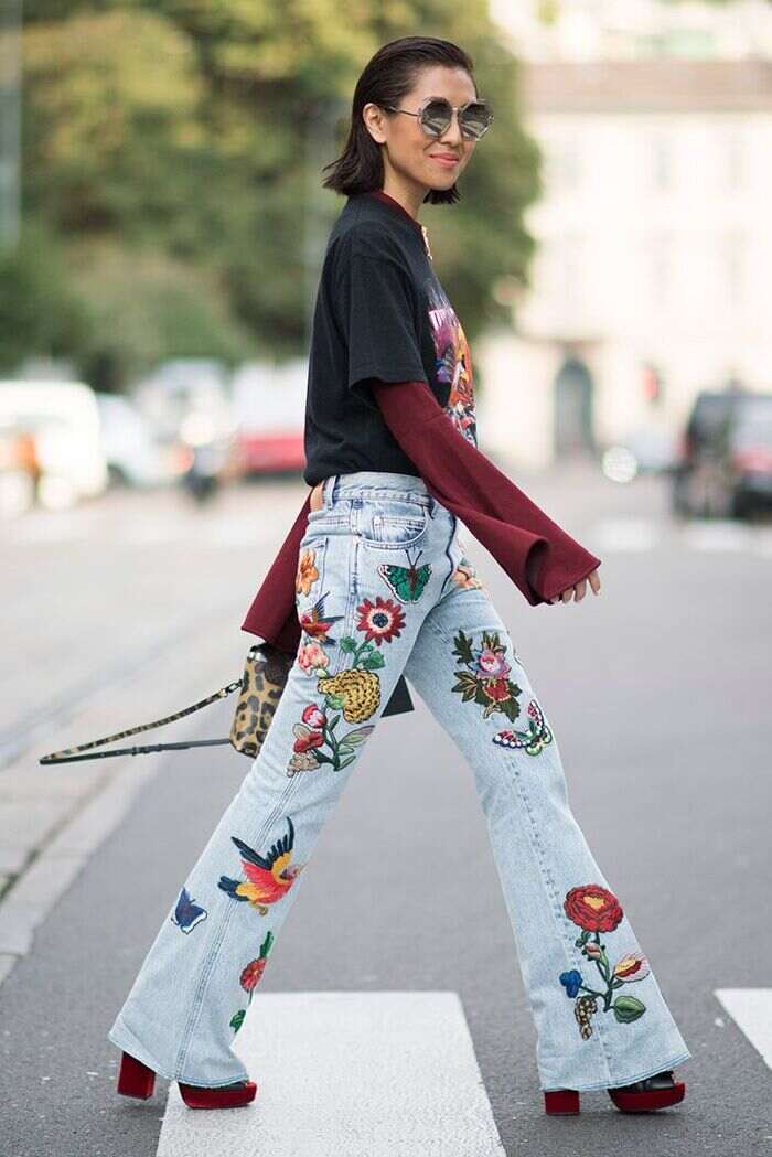 Vaqueros con bordados