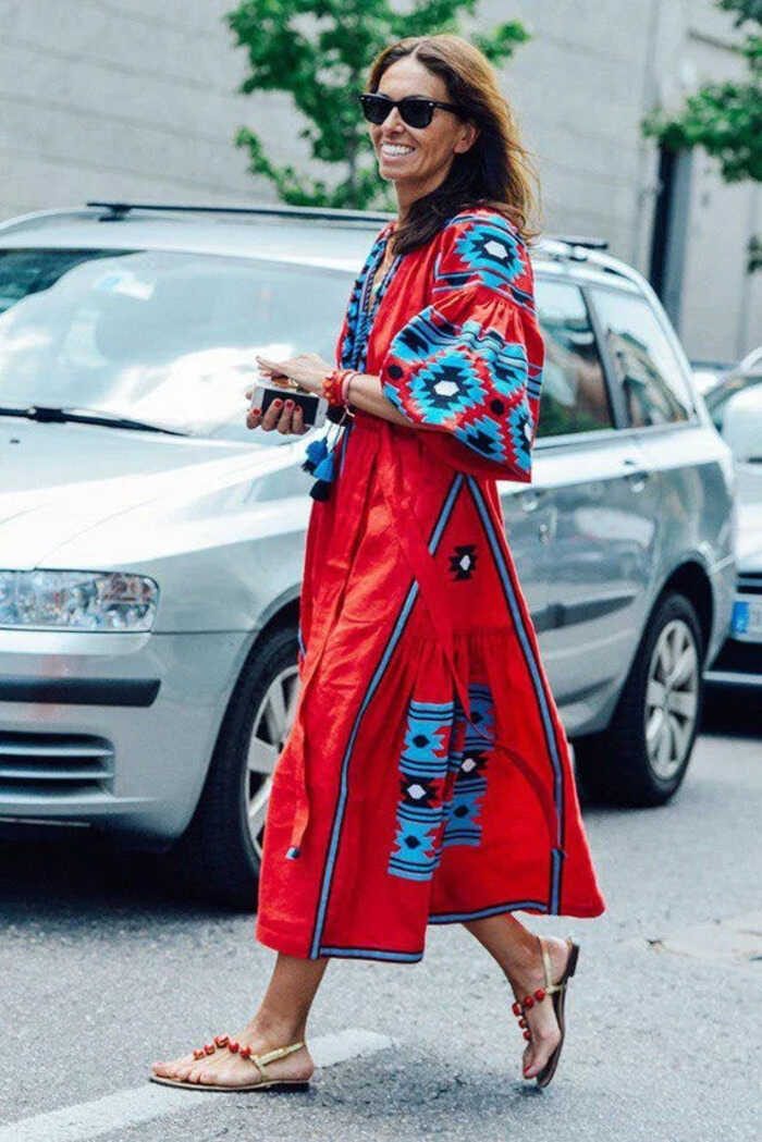 Vestido bordado tendencia