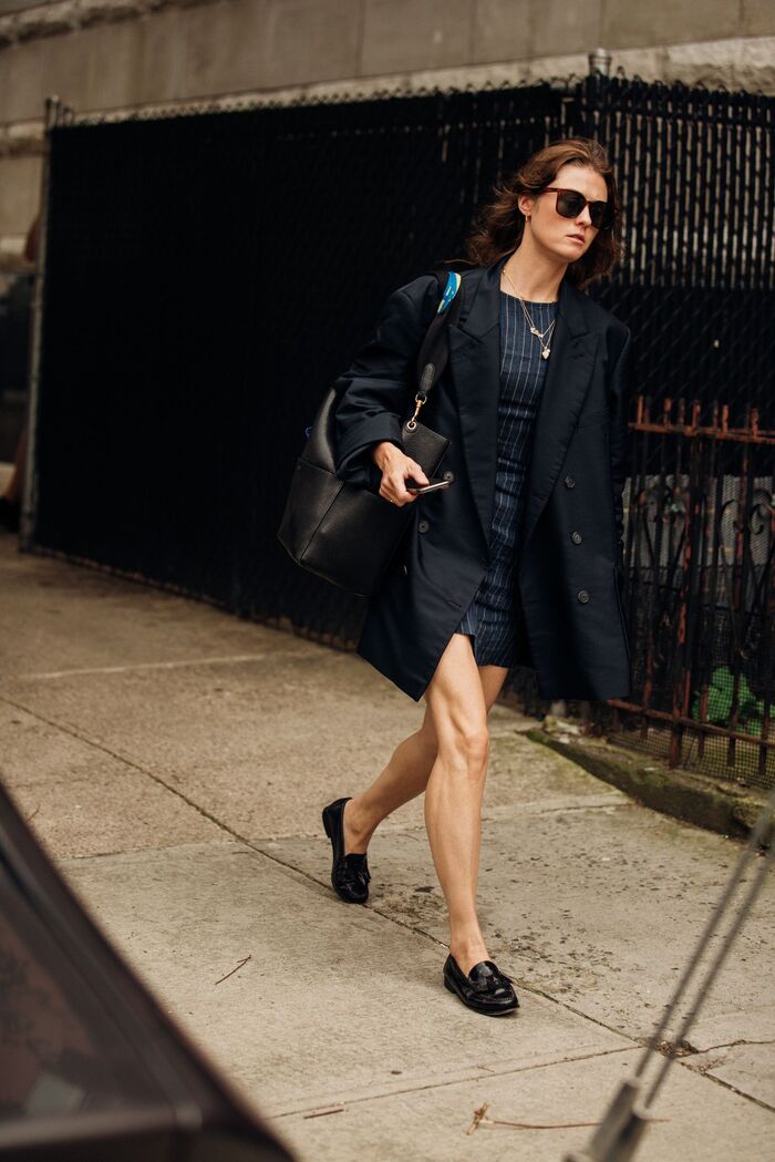 Look minimalista mocasines