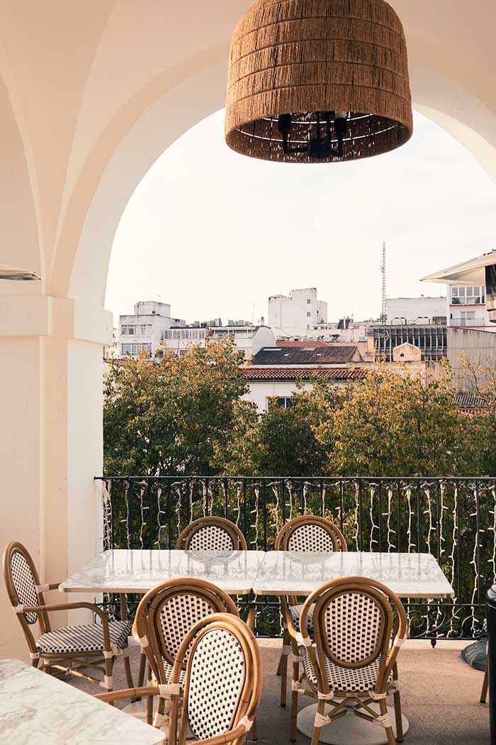Terraza Hotel Casa Pizarro Caceres