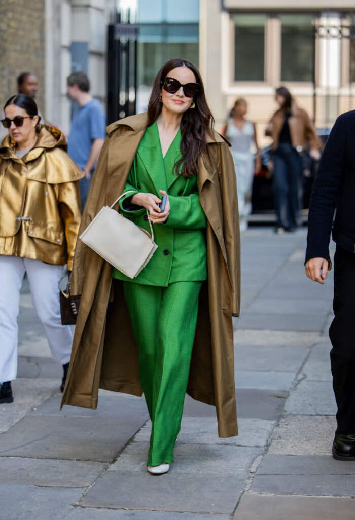 Traje sastre verde