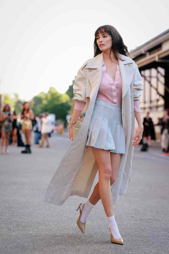 Look colores pastel Look top rosa palo