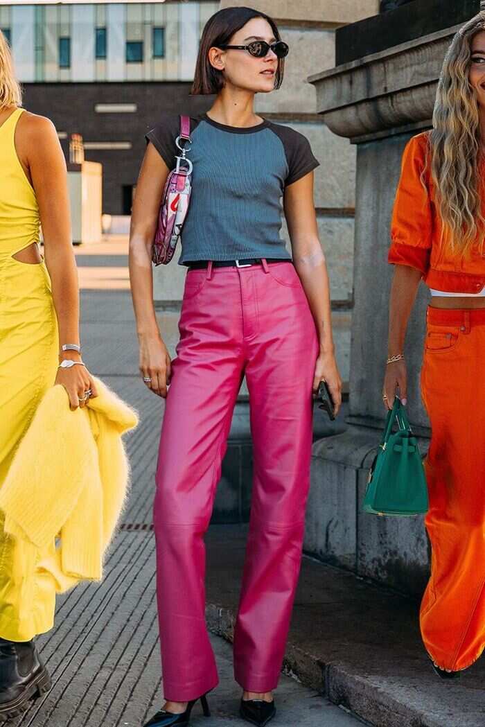 Moda pantalones de colores