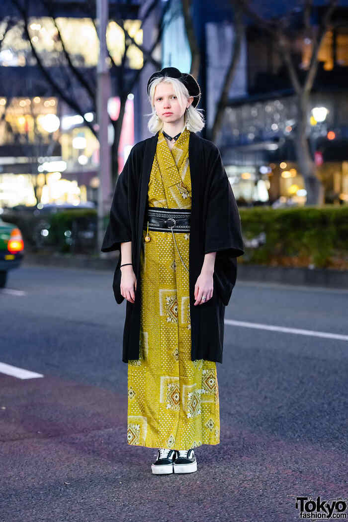 Kimono con cinturón