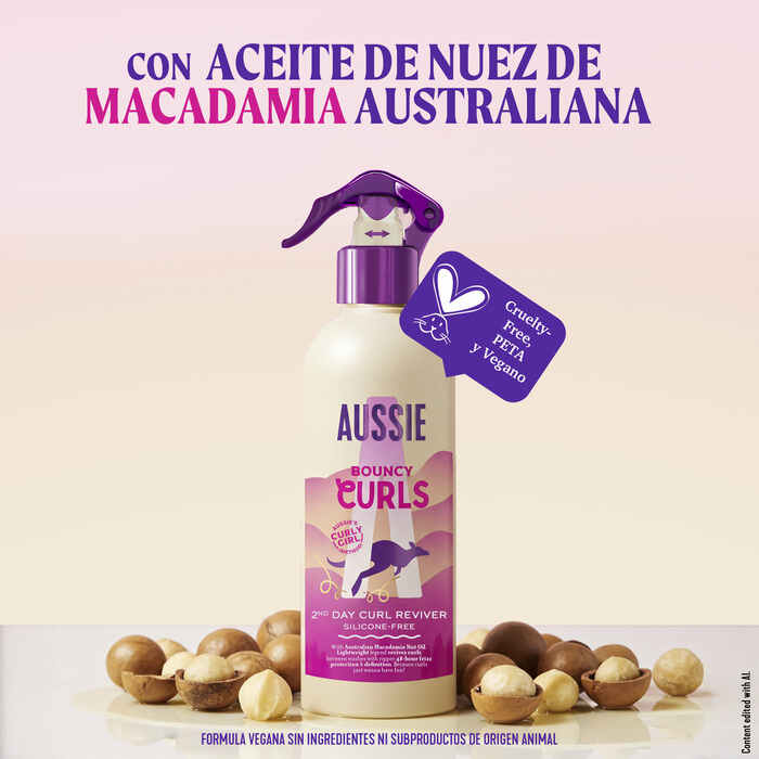 2nd day curl reviver Aussie Aussie aceite nuez de macadamia
